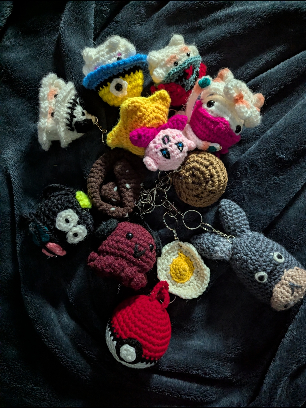 Colorful Crochet Keychain Bundle - Amigurumi Charms